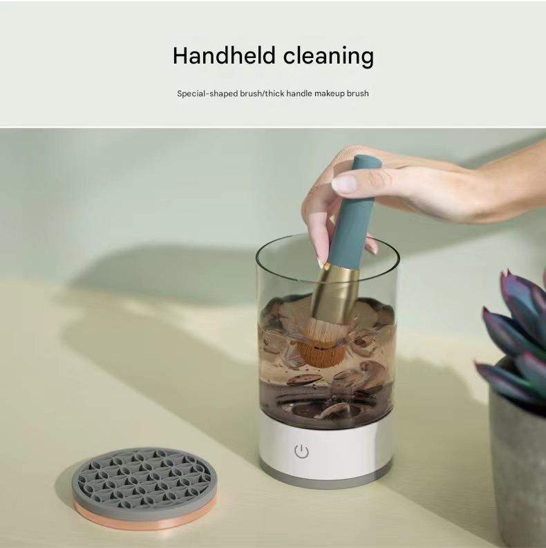 Professional electric makeup brush cleaner made from ABS plastic