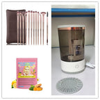 Portable electric makeup brush cleaner with USB charging for eyeshadow, blush, and powder brushes