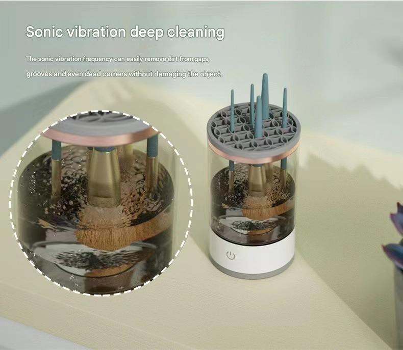 Professional electric makeup brush cleaner made from ABS plastic