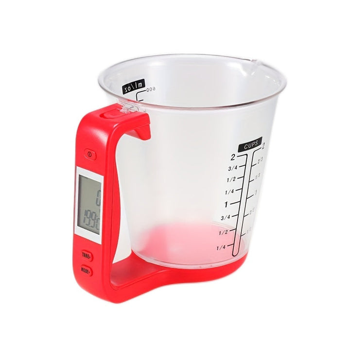 Kitchen electronic measuring cup with built-in weight sensor for accurate ingredient measurements