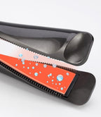 2-in-1 hair straightener and crimper with ceramic plates and LCD temperature display