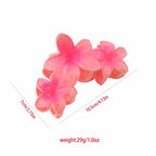 Large Plumeria Rubra flower hair clip for women in multiple colors