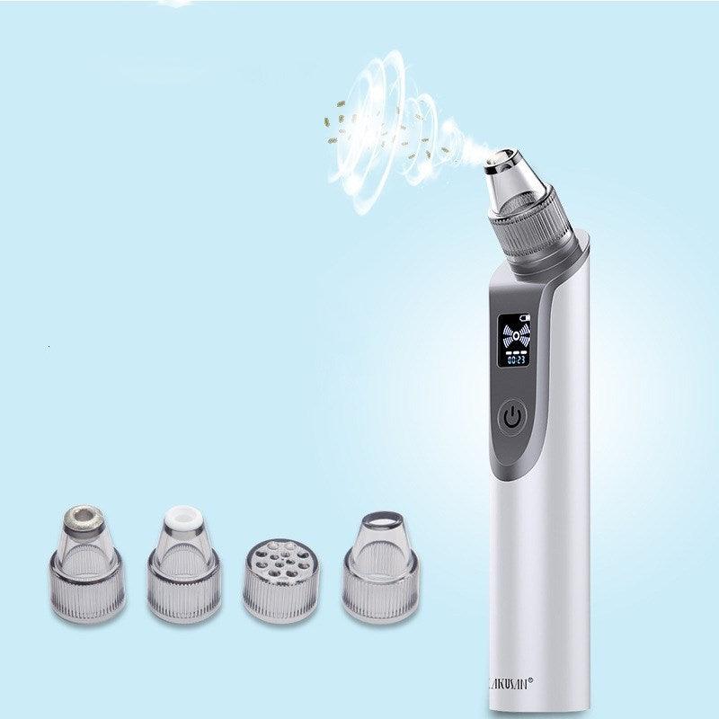 White ultrasonic facial cleansing instrument for blackheads and pore care