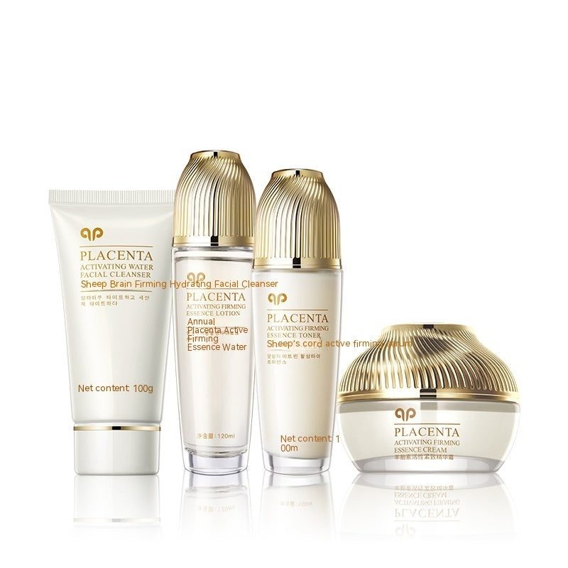 Sheep Placenta skincare set with toner, lotion, and cream for facial care