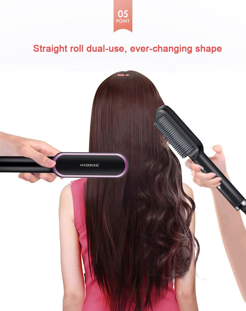 KD380 PTC electric hair straightening comb for daily styling