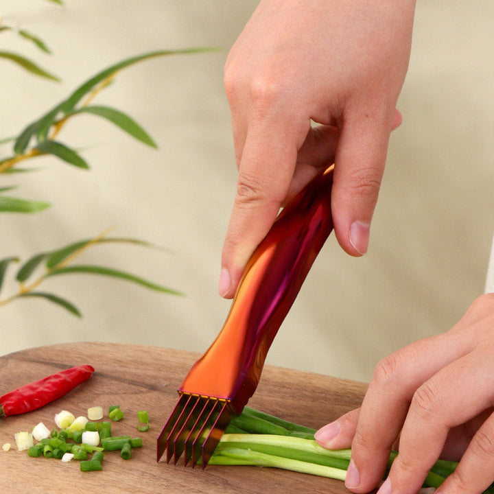 Kitchen Onion Knife Grater in multiple colors: True Color, Gold, Rose Gold, Magic Color, Magic Red