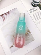 Hyaluronic acid facial care set with cleanser, creams, and lotions for women