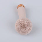 Electric silicone face cleansing brush with rotating cleaning head