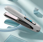 Wireless USB rechargeable mini hair straightener and curler with 5000mAh battery
