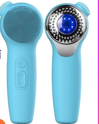 Ultrasonic waterproof silicone facial cleansing brush in multiple colors