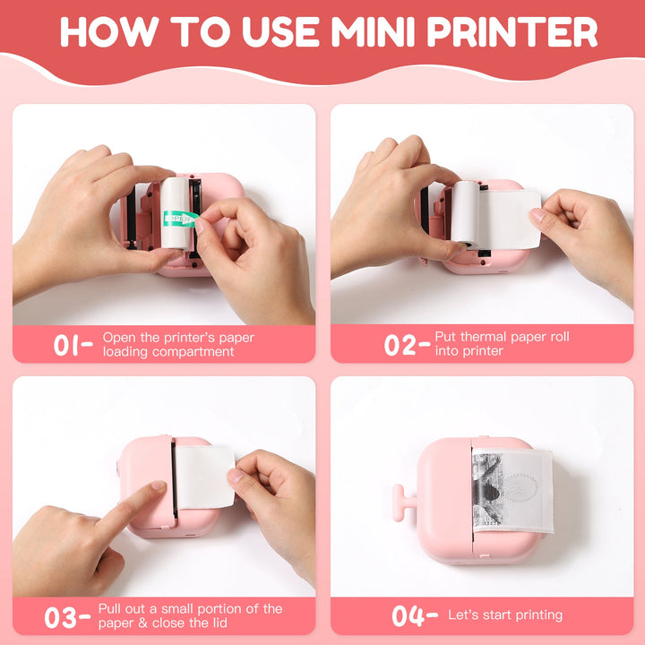 Thermal Mini Printer X2 Inkless Sticker Maker