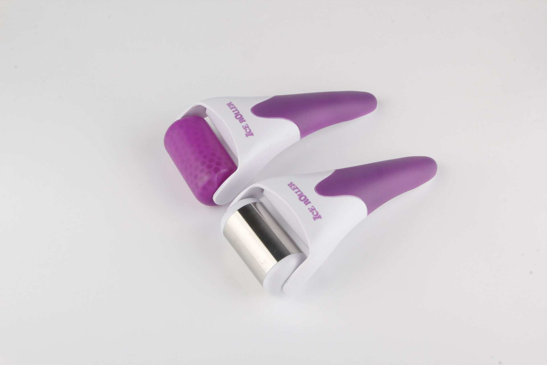 Cooling plastic ice roller for face and body massage