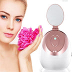 White nano ionic facial steamer SA-166A producing warm mist