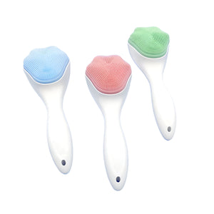 Face Scrubber - Handheld Silicone Facial Cleansing & Exfoliating Brush