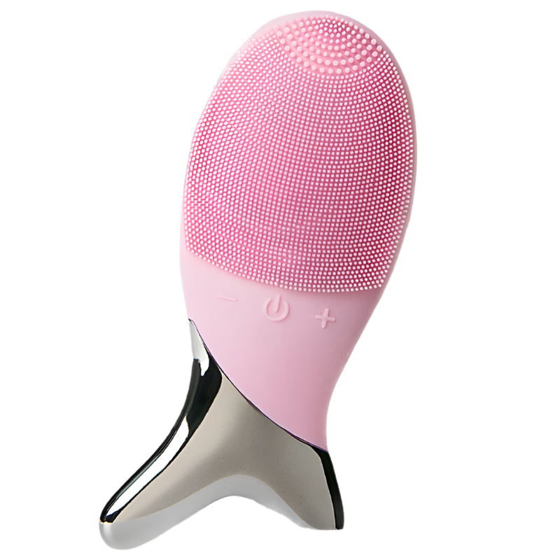 Facial - Silicone Gel Cleansing System Electric Facial Instrument with Vibration Massager