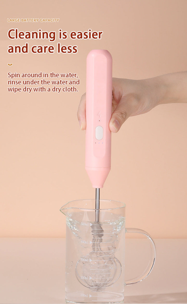 Hand-held Electric Whisk for baking, cake, and egg whites with a small straight handle