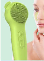 Ultrasonic waterproof silicone facial cleansing brush in multiple colors