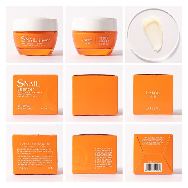 Lacco snail essence moisturizing face cream in a 50g jar