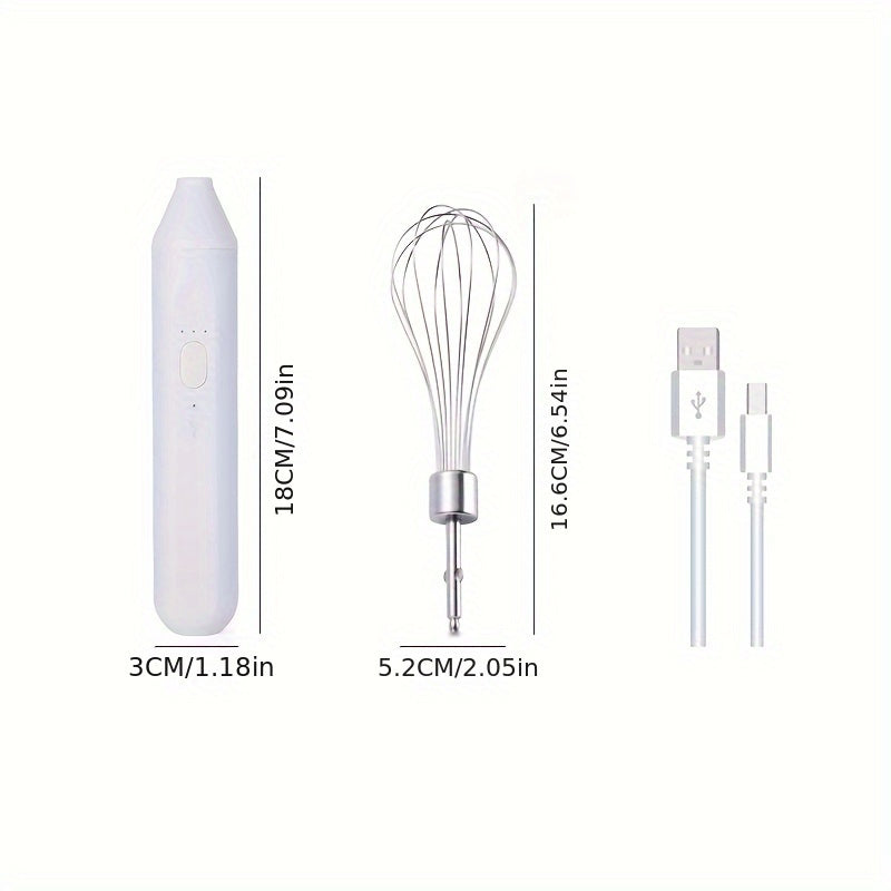 Hand-held Electric Whisk for baking, cake, and egg whites with a small straight handle