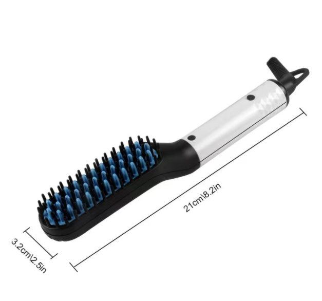 2-in-1 tourmaline ceramic hair straightener comb for wet and dry hair