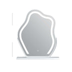 LED vanity makeup mirror with adjustable lights, wall mount, and 10X magnifying mirror