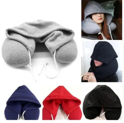 Travel Pillow With Privacy Hoodie