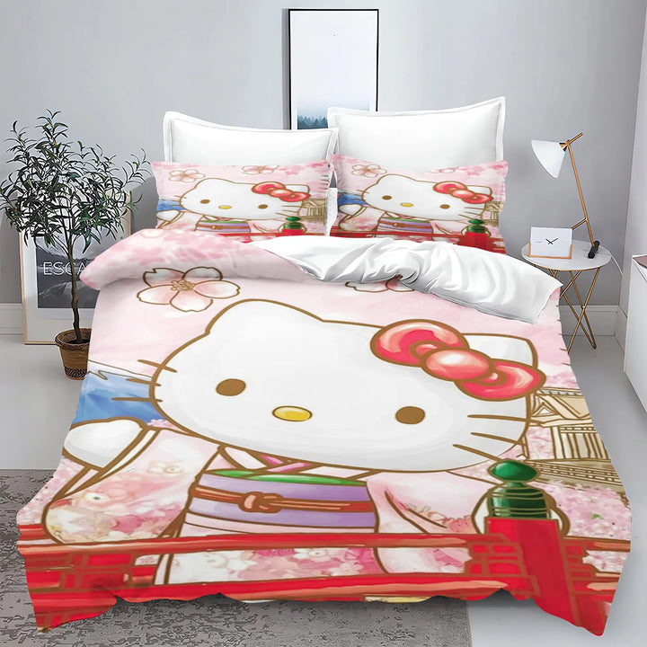 Hello Kitty Comforter Bedding Set 