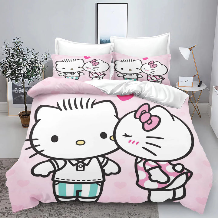  Hello Kitty Comforter Bedding Set