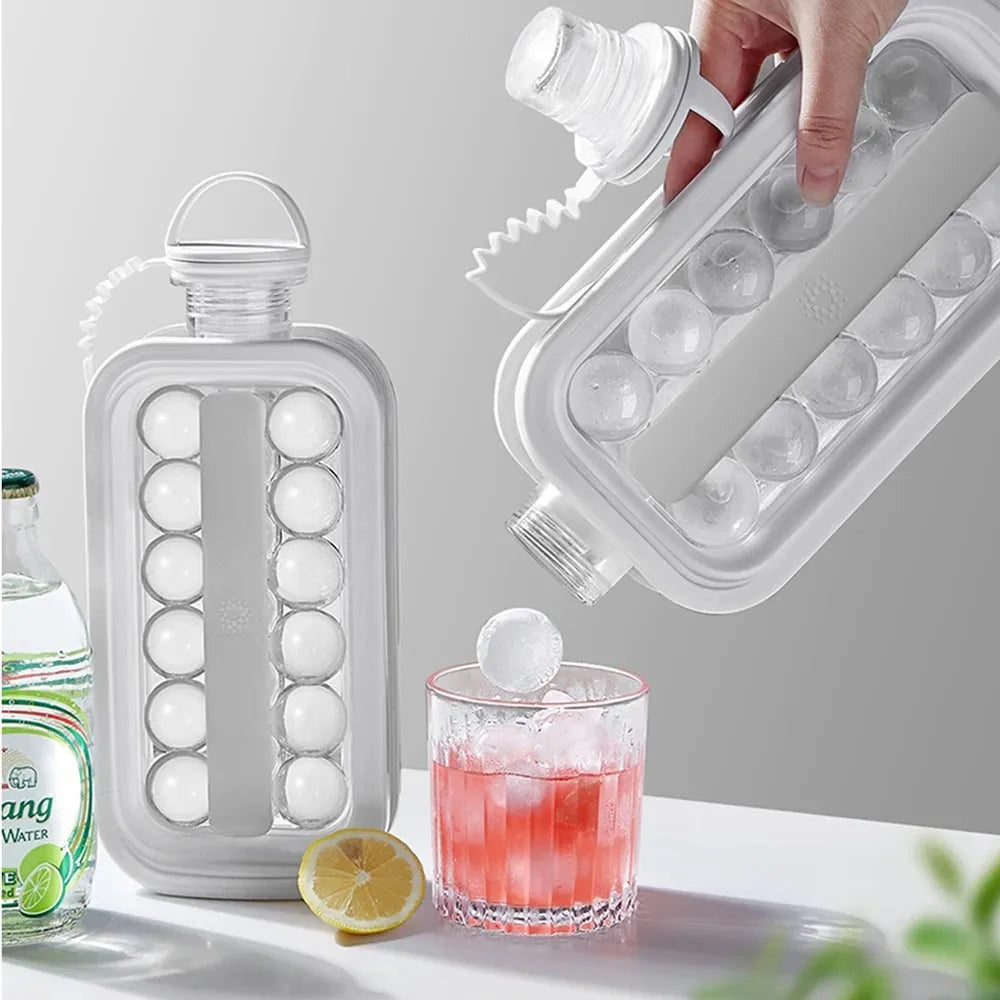 2 In 1 Portable Silicone Ice Ball Maker