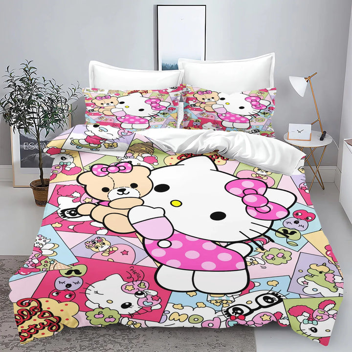 Hello Kitty Comforter Bedding Set