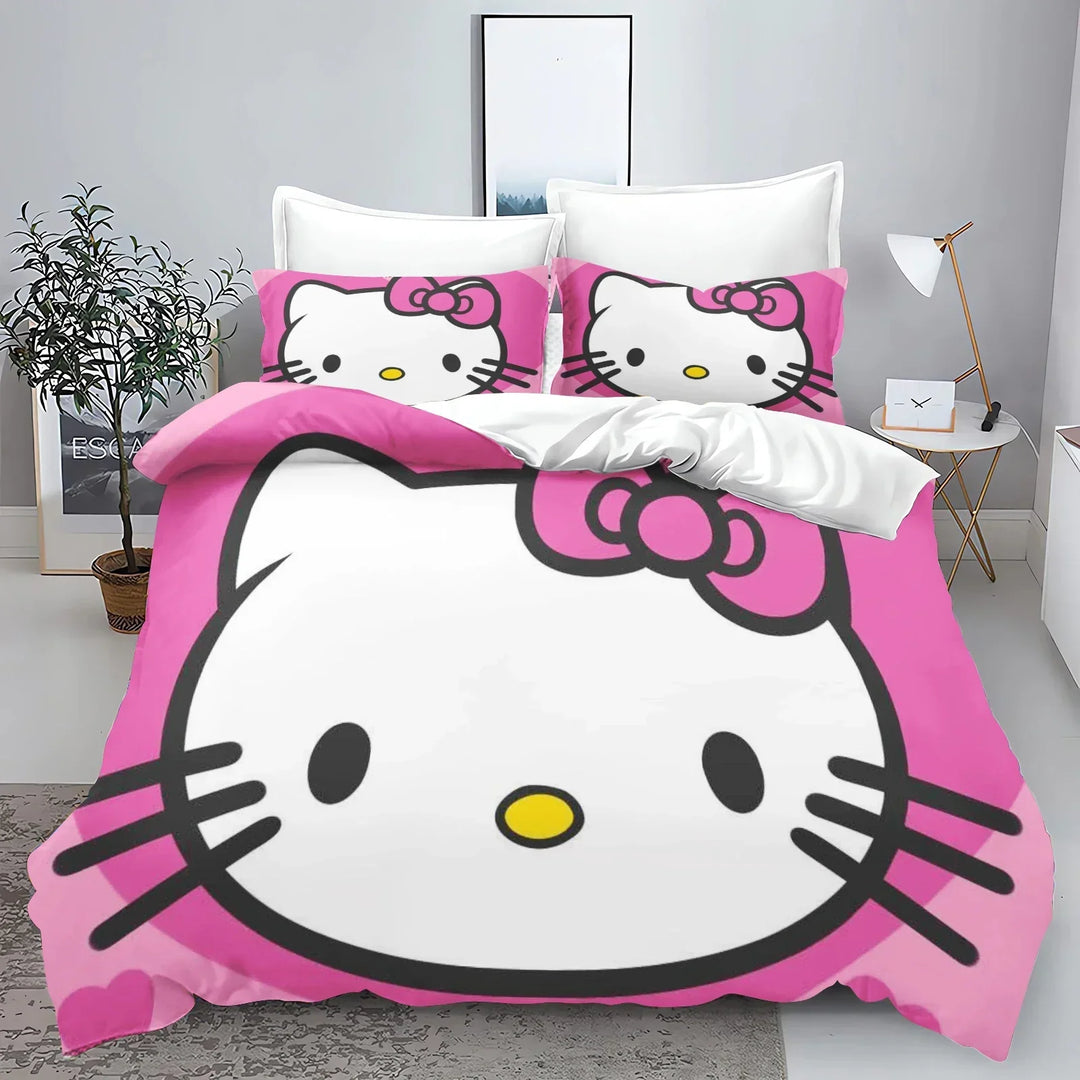  Hello Kitty Comforter Bedding Set