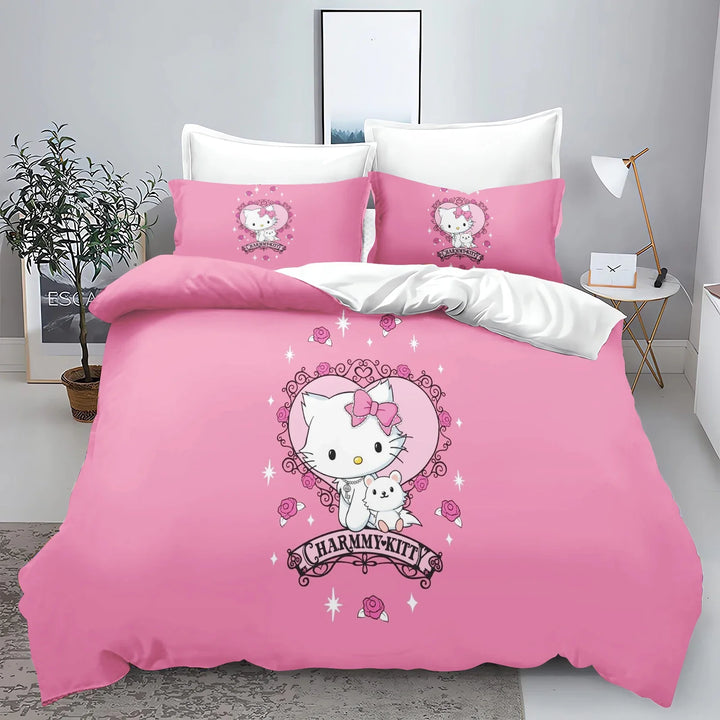 Hello Kitty Comforter Bedding Set