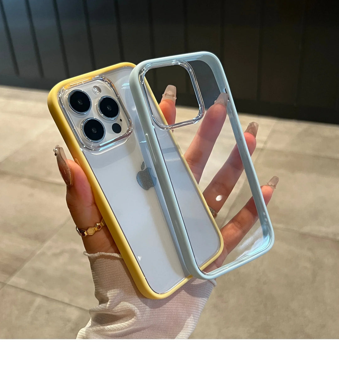 Luxury Transparent Back Clear Cover