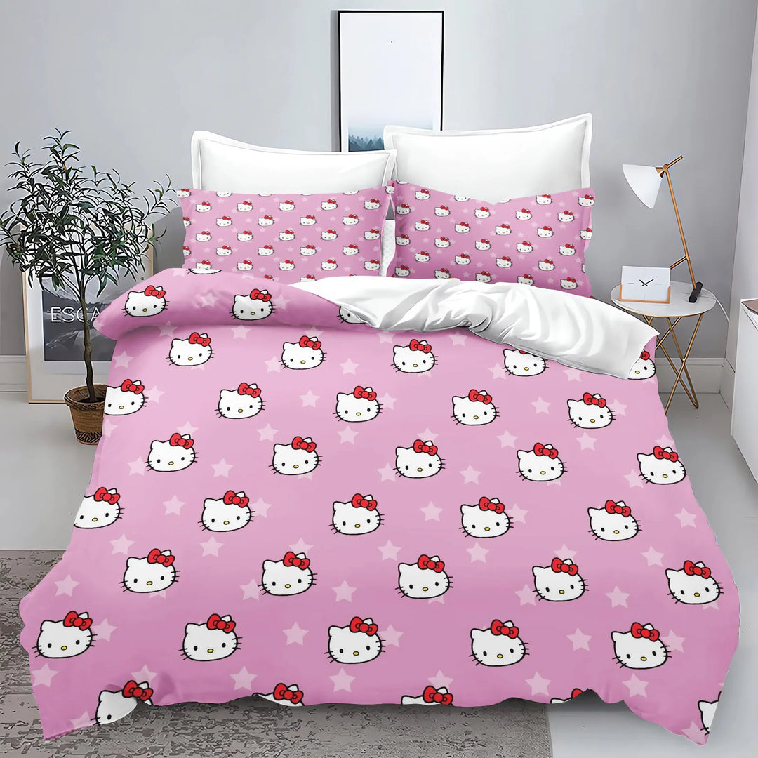  Hello Kitty Comforter Bedding Set