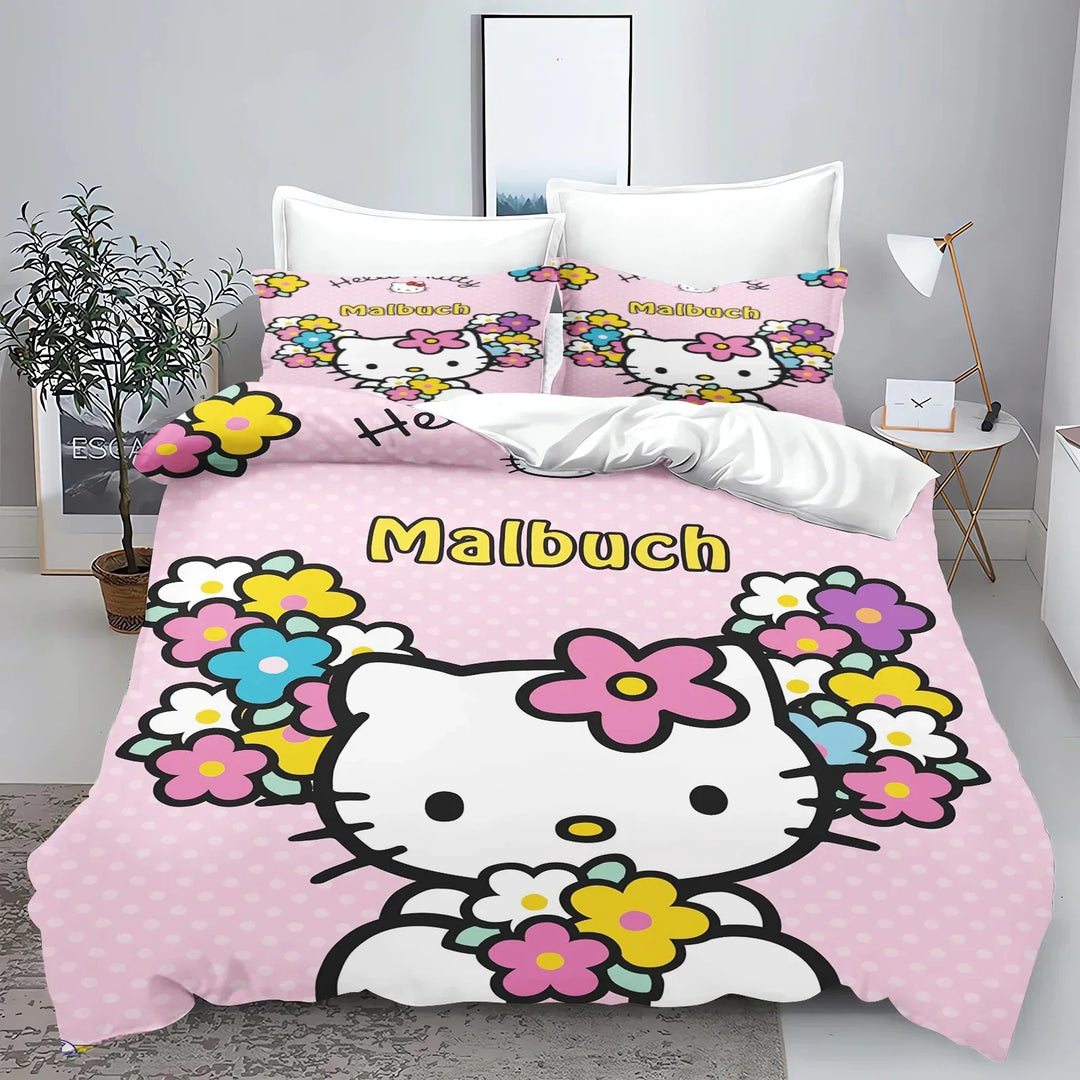 Hello Kitty Comforter Bedding Set 