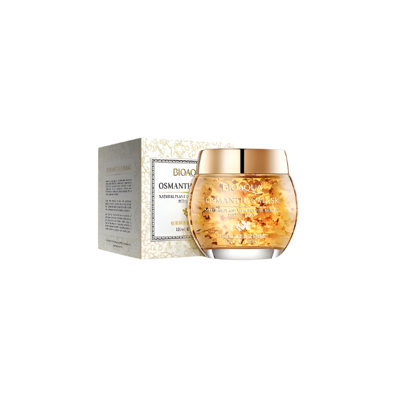 Skincare product with packaging on a white background