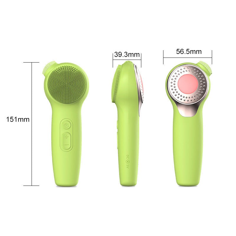 Ultrasonic waterproof silicone facial cleansing brush in multiple colors