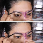 8-piece eyebrow stencil kit with reusable templates for shaping eyebrows