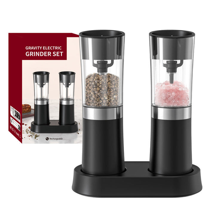 Electric Pepper Grinder in stainless steel for effortless spice grinding