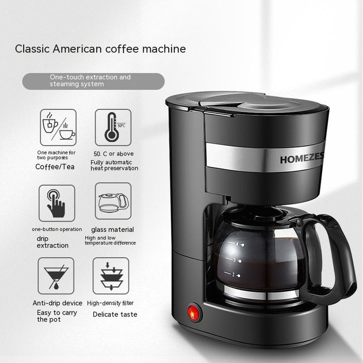 Automatic Tea Coffee Maker with glass pot and accessories