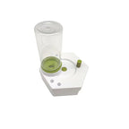 Hexagonal circulation pen cleaner brush in white and transparent plastic