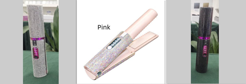 2-in-1 USB Electric Hair Straightening Brush & Curler